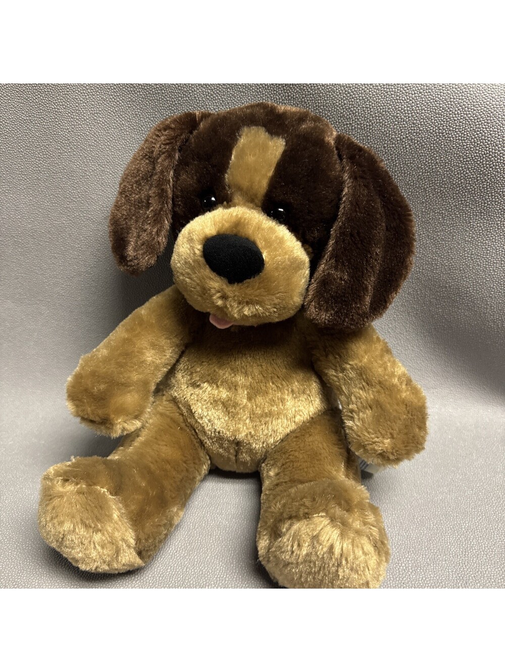 Build A Bear Puppy Floppy Ears 2014 Plush Dog BAB Stuffed Animal 12" BABW Tongue